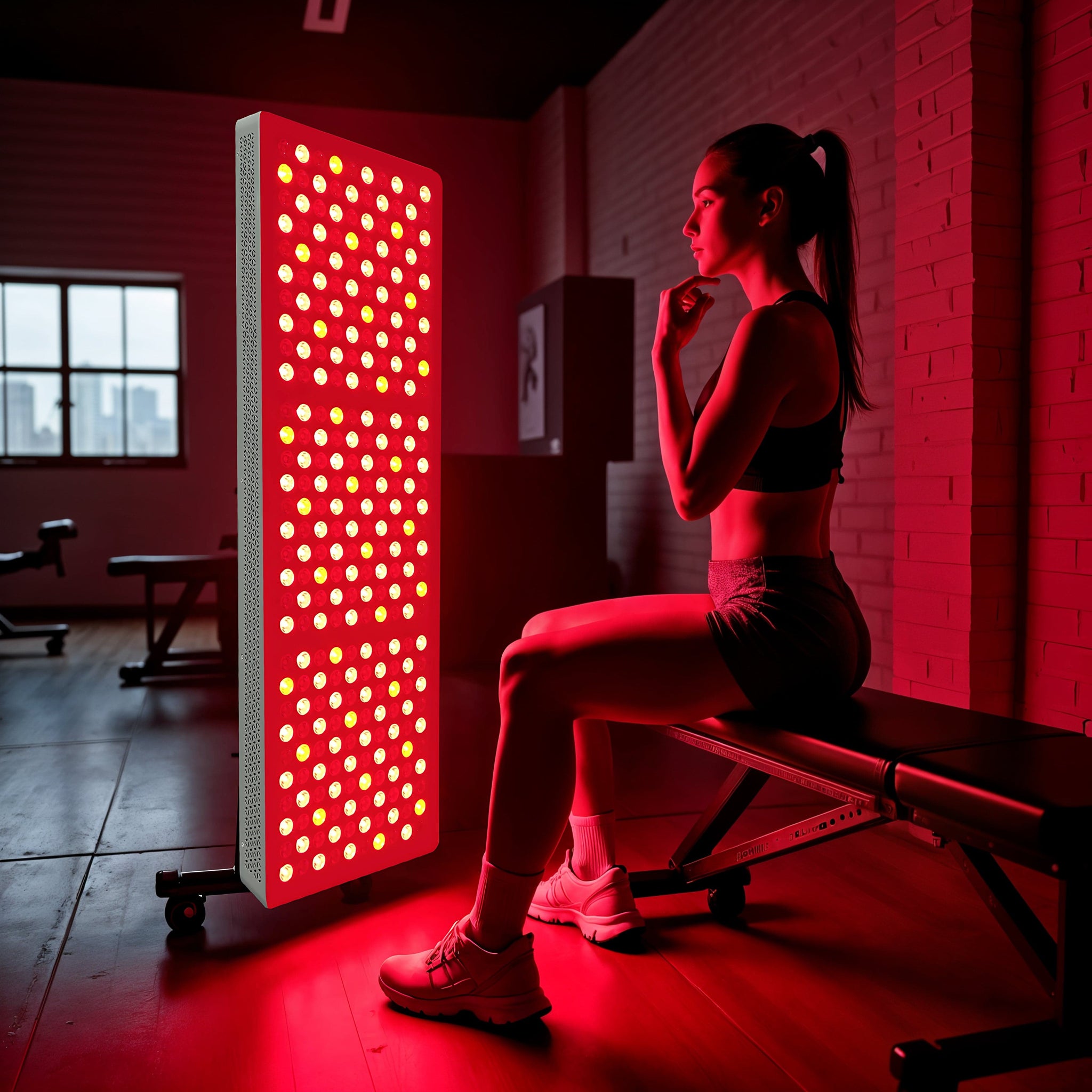 Glow-Red™ Red Light Supreme Panel for pain relief, muscle recovery, and skin rejuvenation.