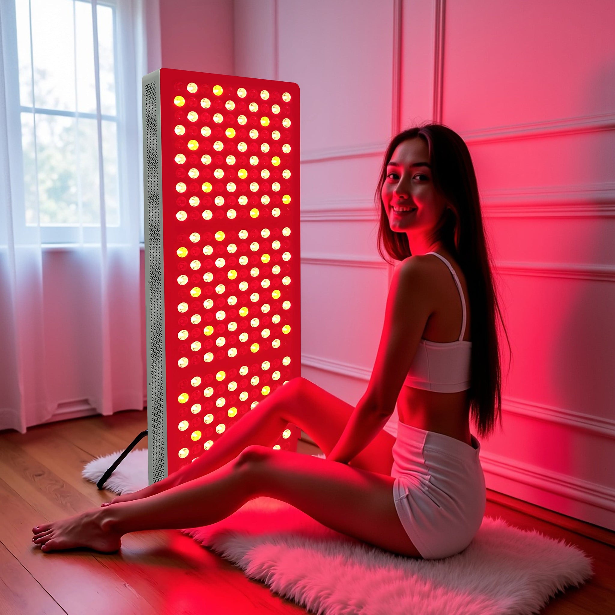 Glow-Red™ Red Light Supreme Panel for pain relief, muscle recovery, and skin rejuvenation.