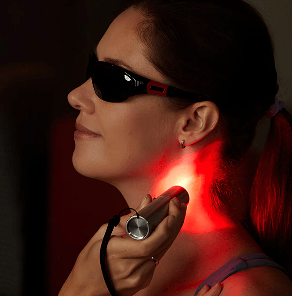 Glow-Red™ Red Light Therapy Torch for skin rejuvenation, muscle recovery, and pain relief.