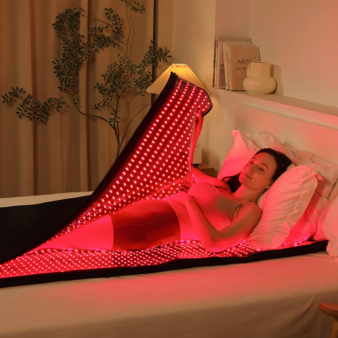 Megelin Red and Near-Infrared Light Therapy Mat for Whole Body - Megelin